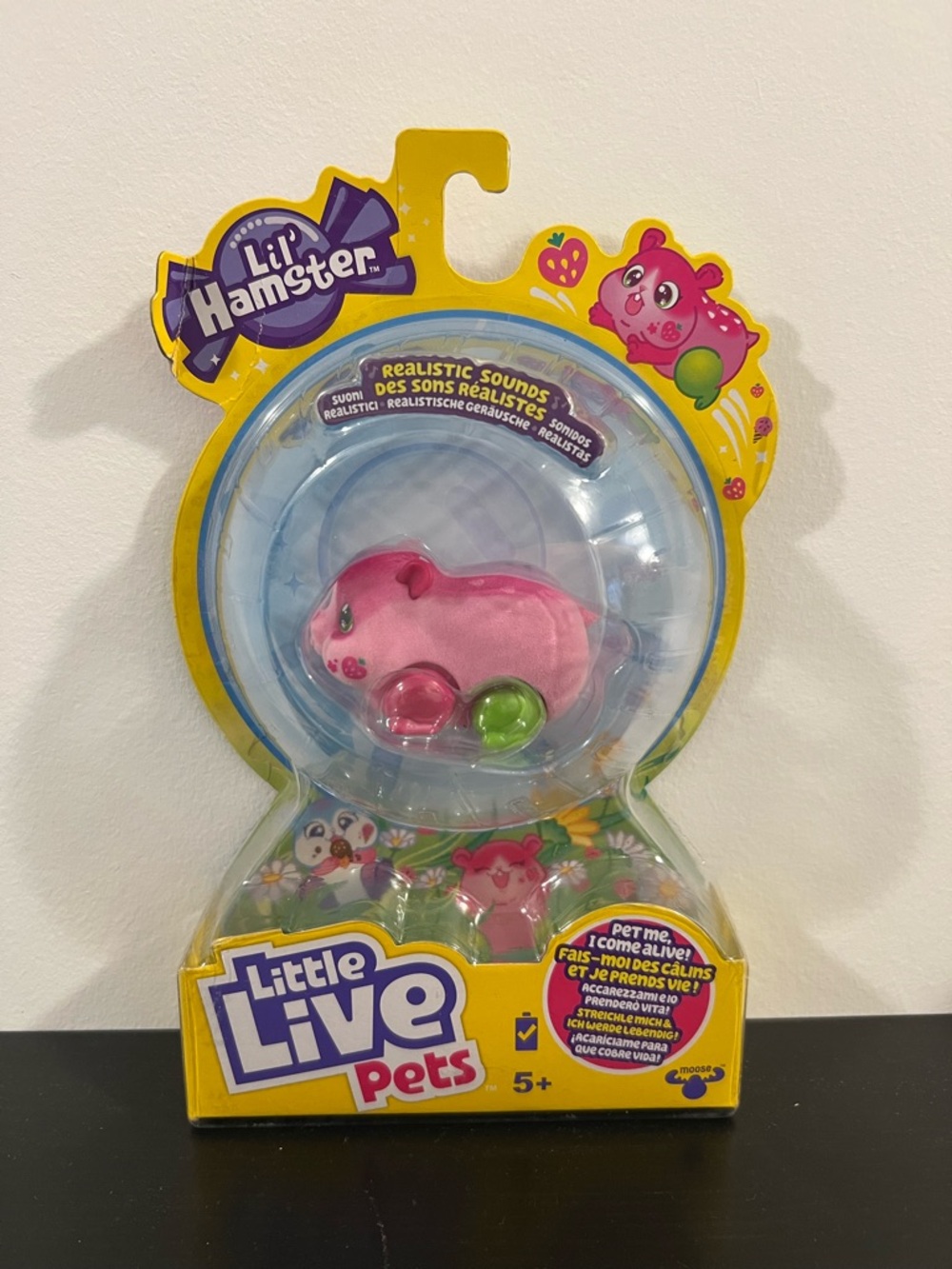 Lil' Hamster Little Live Pets Pink Interactive Plush Hamster
